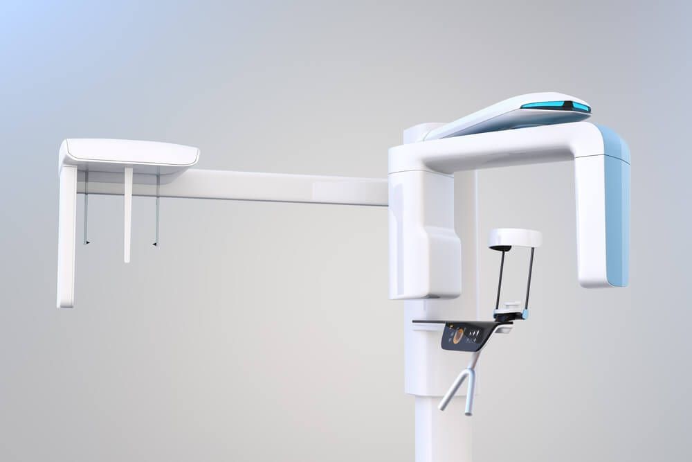 cone beam device in dental office