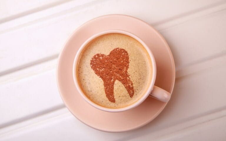 Coffee With Tooth Dental Art