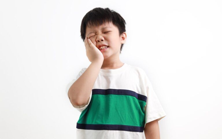 Child in dental pain